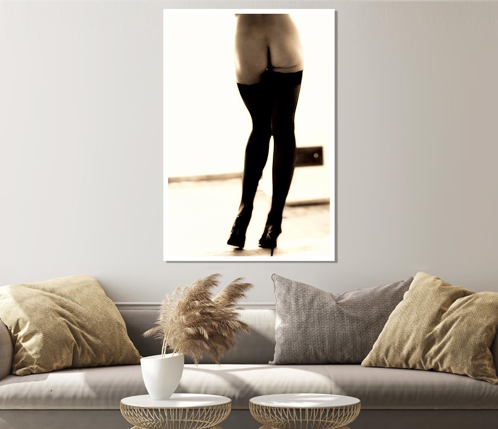 Cheeky Legs Print Poster Wall Art