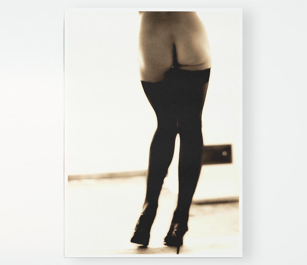 Cheeky Legs Print Poster Wall Art