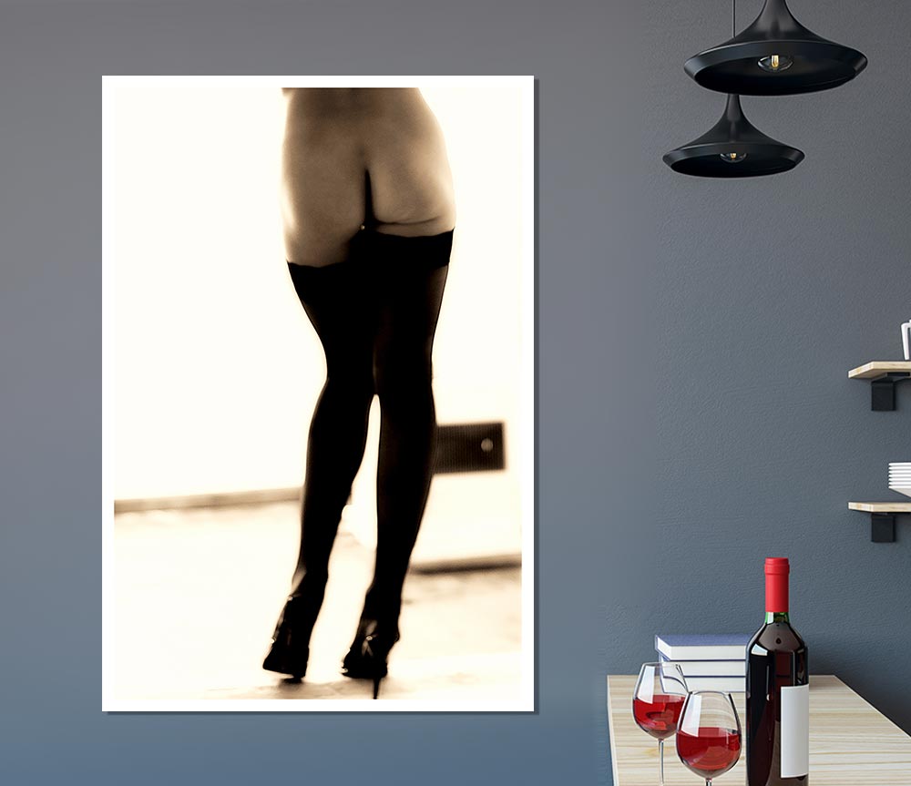 Cheeky Legs Print Poster Wall Art