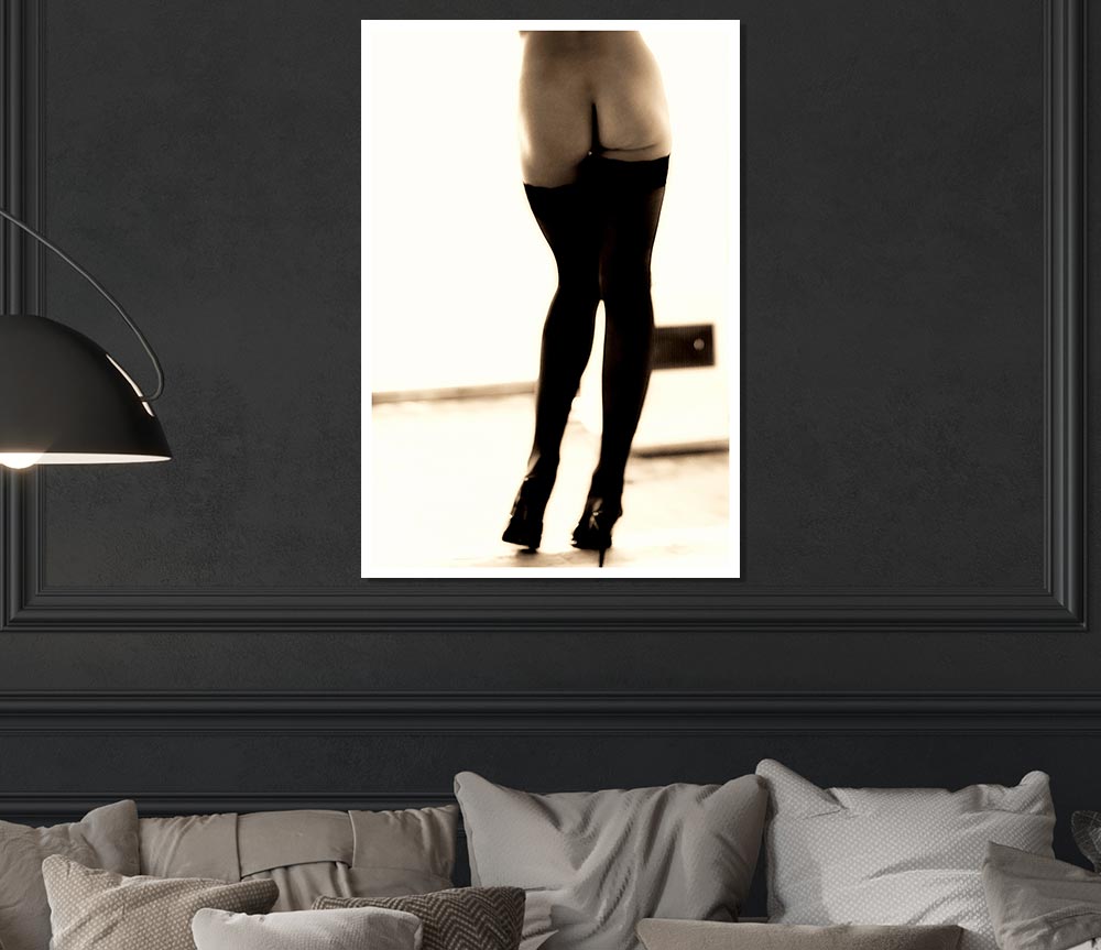 Cheeky Legs Print Poster Wall Art