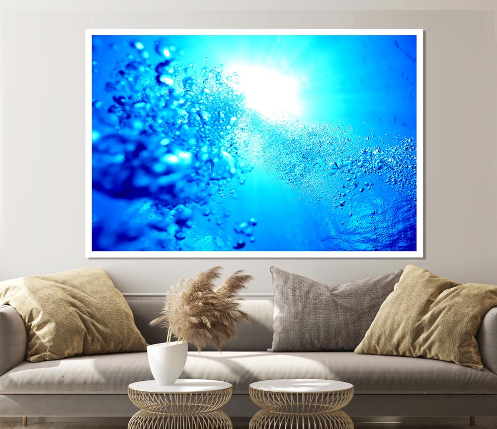 Water Elements In The Sun Print Poster Wall Art