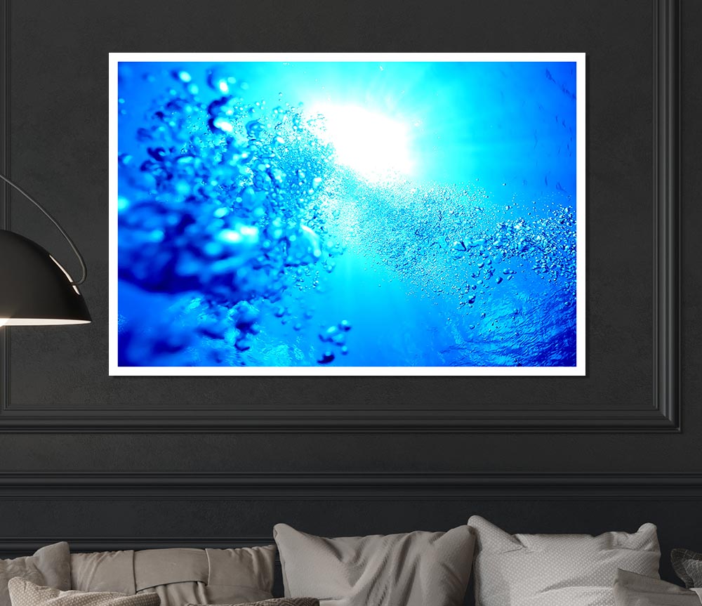 Water Elements In The Sun Print Poster Wall Art