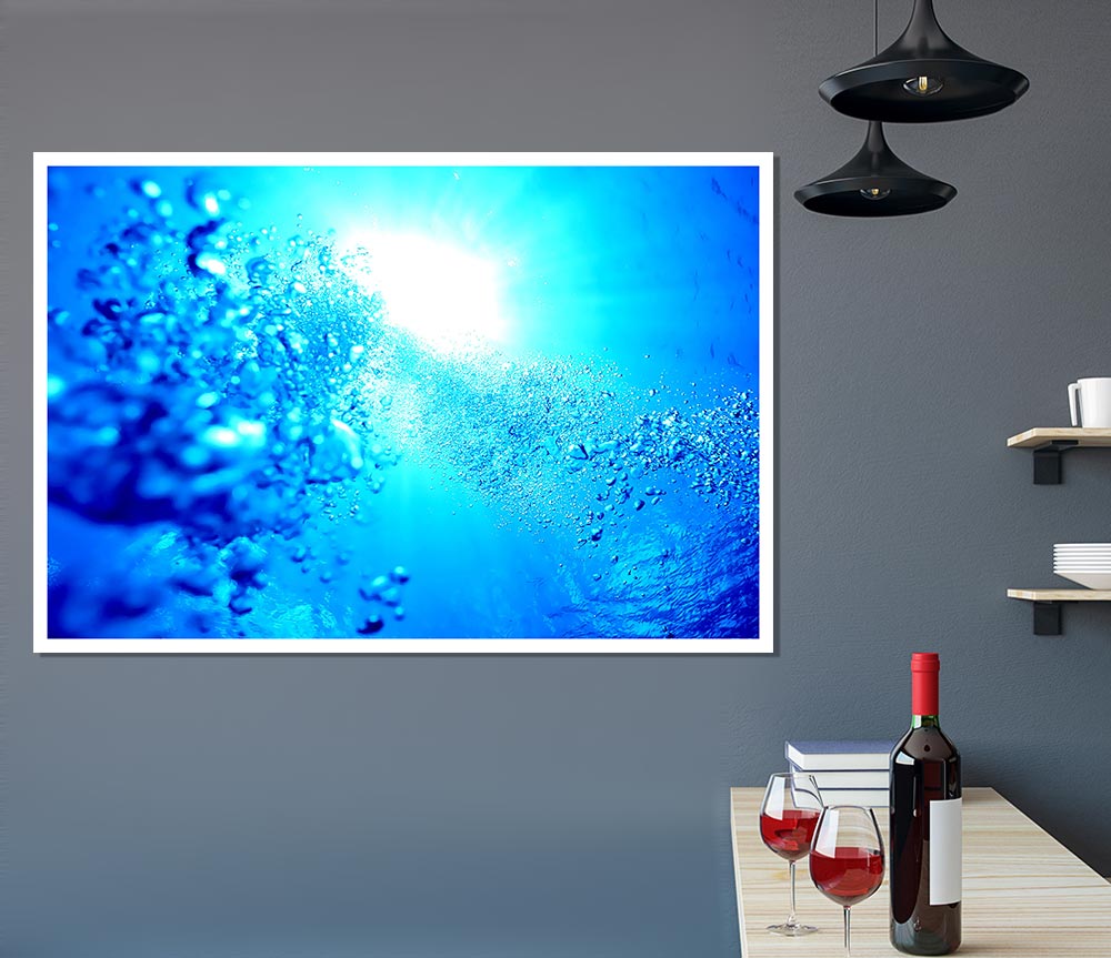 Water Elements In The Sun Print Poster Wall Art