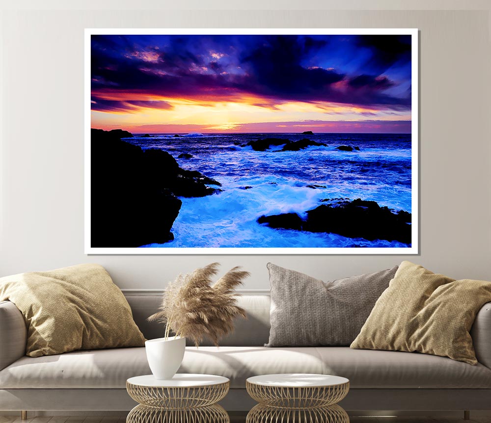 The Oceans Ebb Print Poster Wall Art