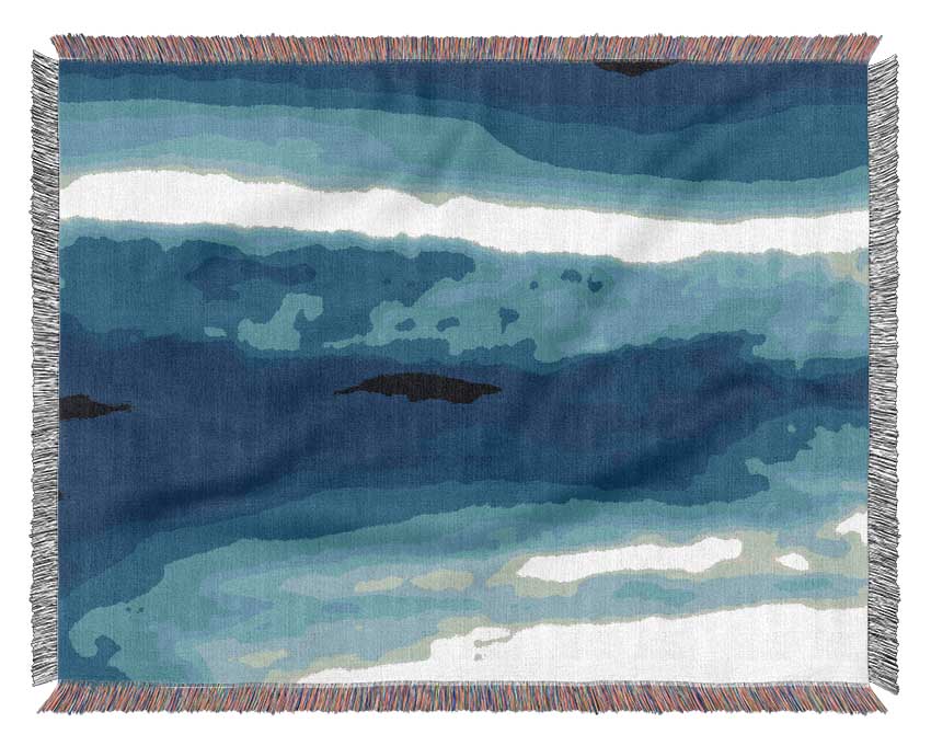 The Blue Mist Woven Blanket