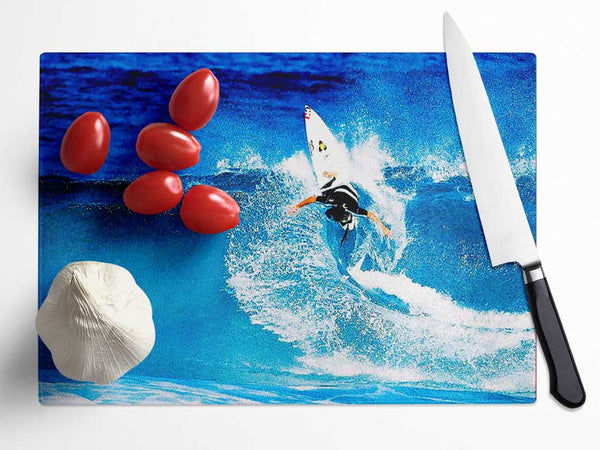 Surfer Twist Glass Chopping Board