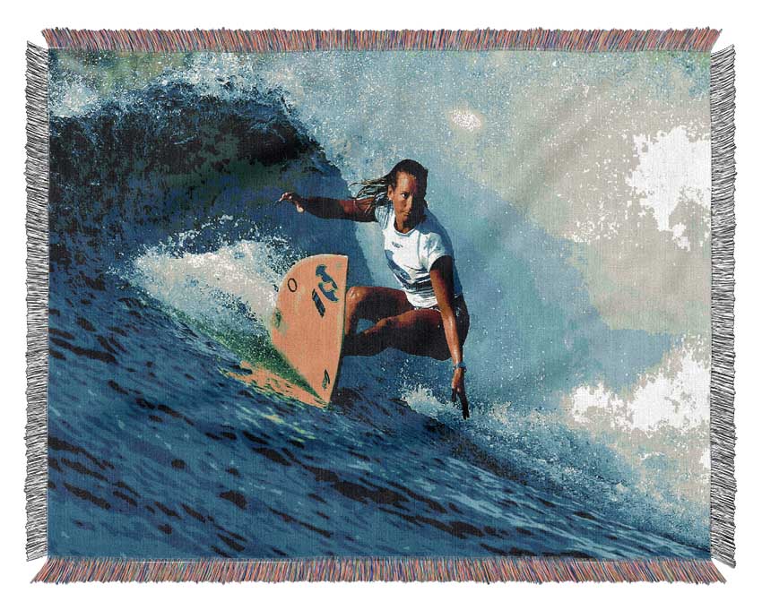 Surfer Number One Female Woven Blanket