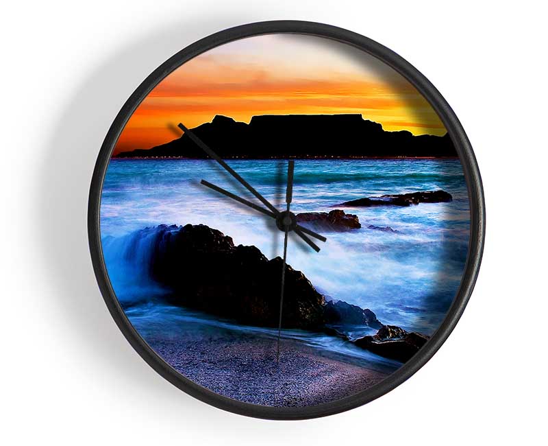 Spray Of The Ocean Waves Clock - Wallart-Direct UK