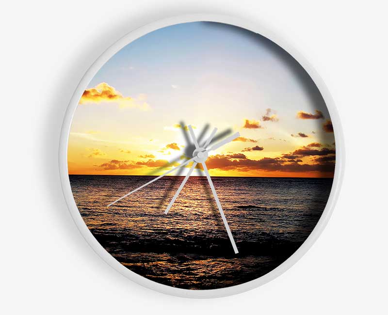 Ocean Daybreak Clock - Wallart-Direct UK