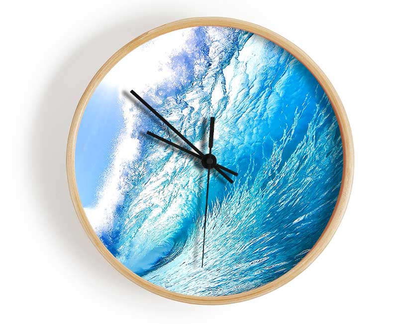 Crystal Ocean Wave Clock - Wallart-Direct UK