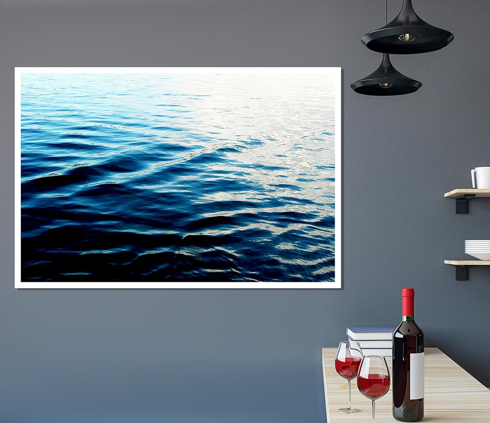 Just The Ocean Print Poster Wall Art