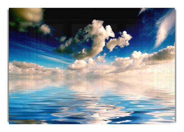 Dramatic Ocean Clouds Blue