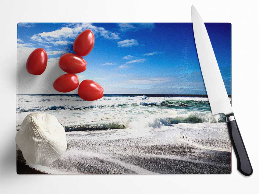 Cool Beach Glass Chopping Board