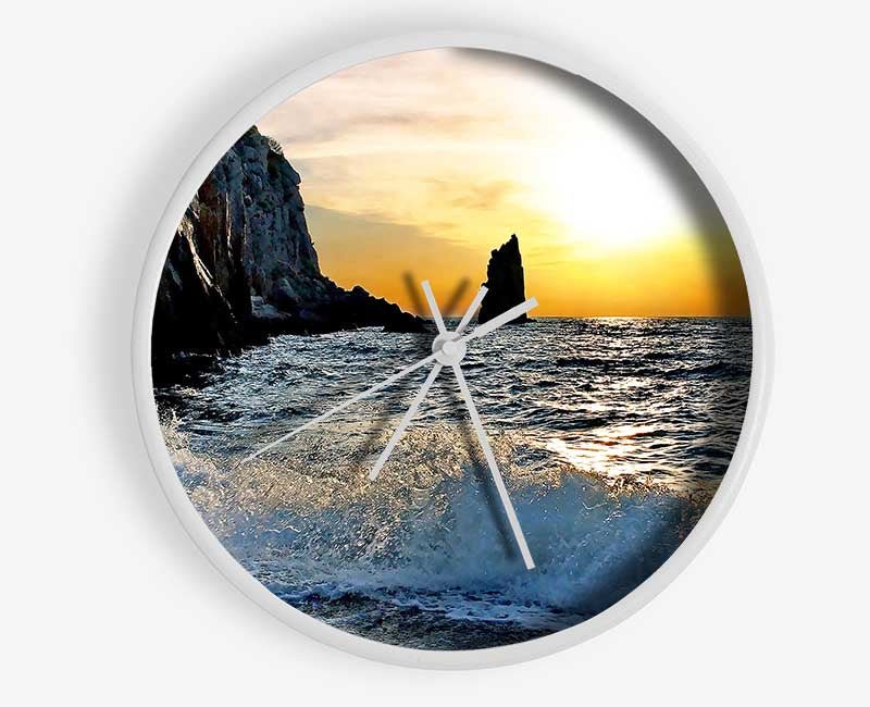 Beach Wave Clock - Wallart-Direct UK