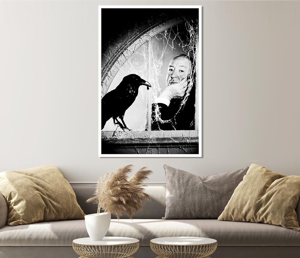 Alfred Hitchcock The Birds Print Poster Wall Art