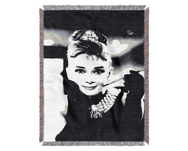 Audrey Hepburn Breakfast At Tiffanys Woven Blanket