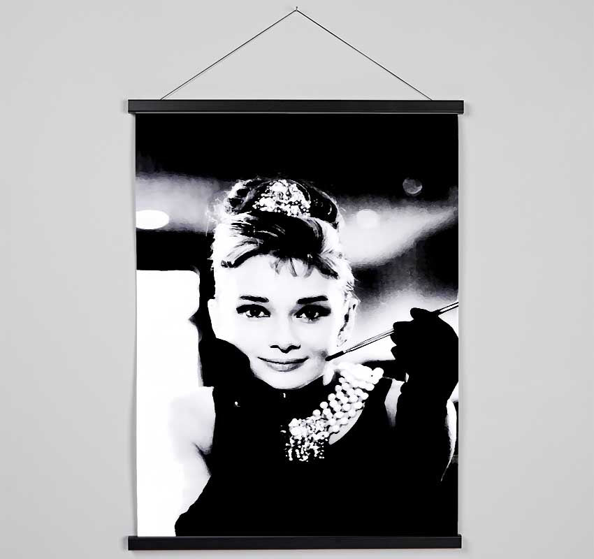 Audrey Hepburn Breakfast At Tiffanys Hanging Poster - Wallart-Direct UK