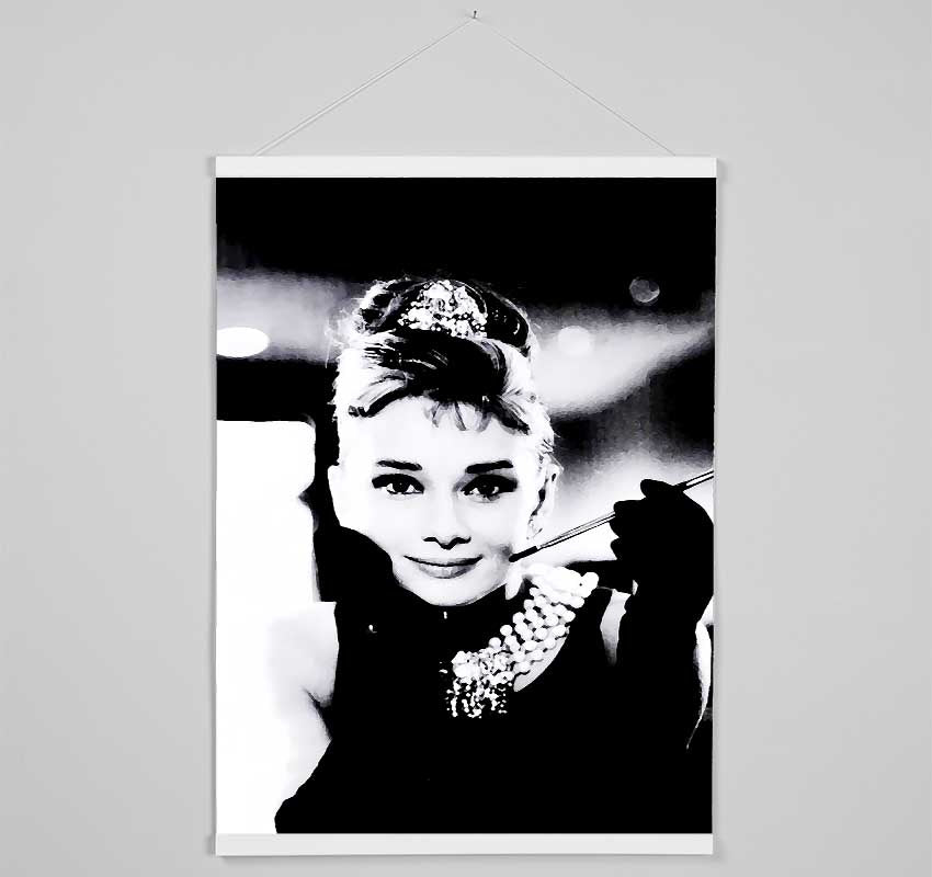 Audrey Hepburn Breakfast At Tiffanys Hanging Poster - Wallart-Direct UK