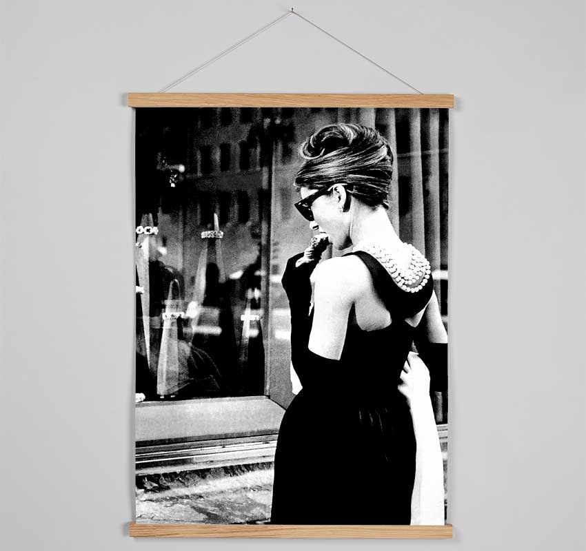 Audrey Hepburn Window Delight Hanging Poster - Wallart-Direct UK