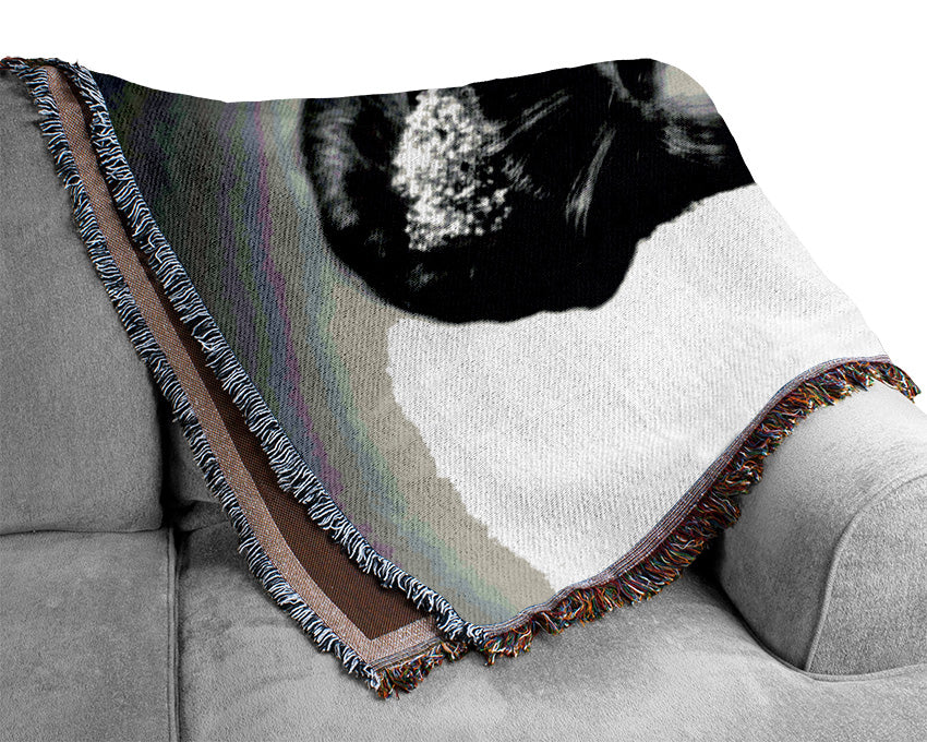 Audrey Hepburn Diamonds And Pearls Woven Blanket