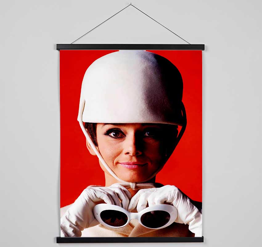 Audrey Hepburn Goggles Hanging Poster - Wallart-Direct UK