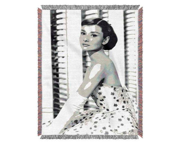 Audrey Hepburn Style Woven Blanket