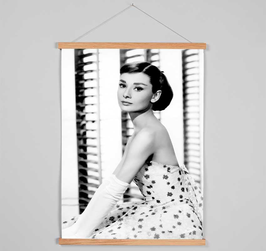 Audrey Hepburn Style Hanging Poster - Wallart-Direct UK