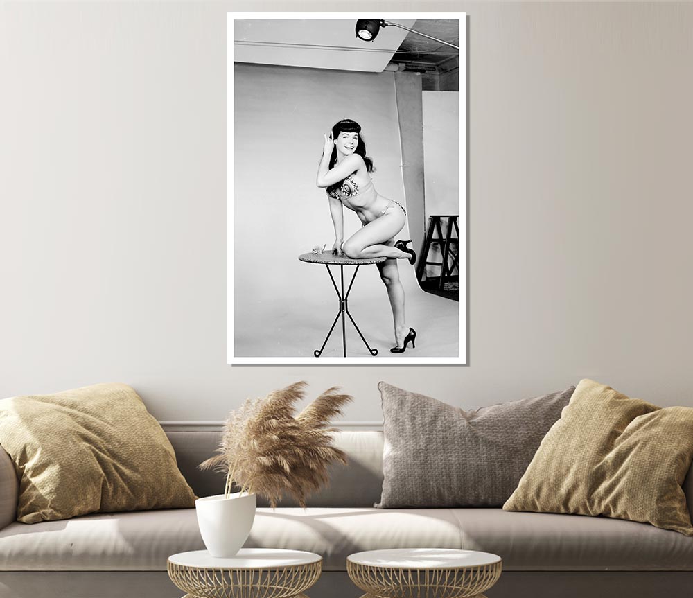 Bettie Page Swimsuit Print Poster Wall Art