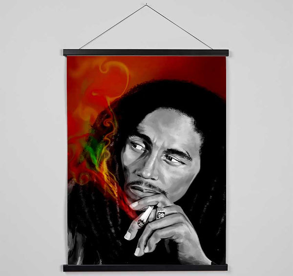 Bob Marley Smoke Hanging Poster - Wallart-Direct UK