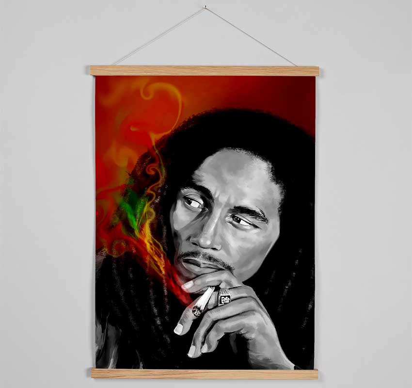 Bob Marley Smoke Hanging Poster - Wallart-Direct UK