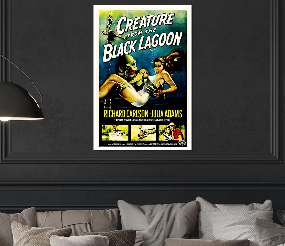 Creature From The Black Lagoon Print Poster Wall Art