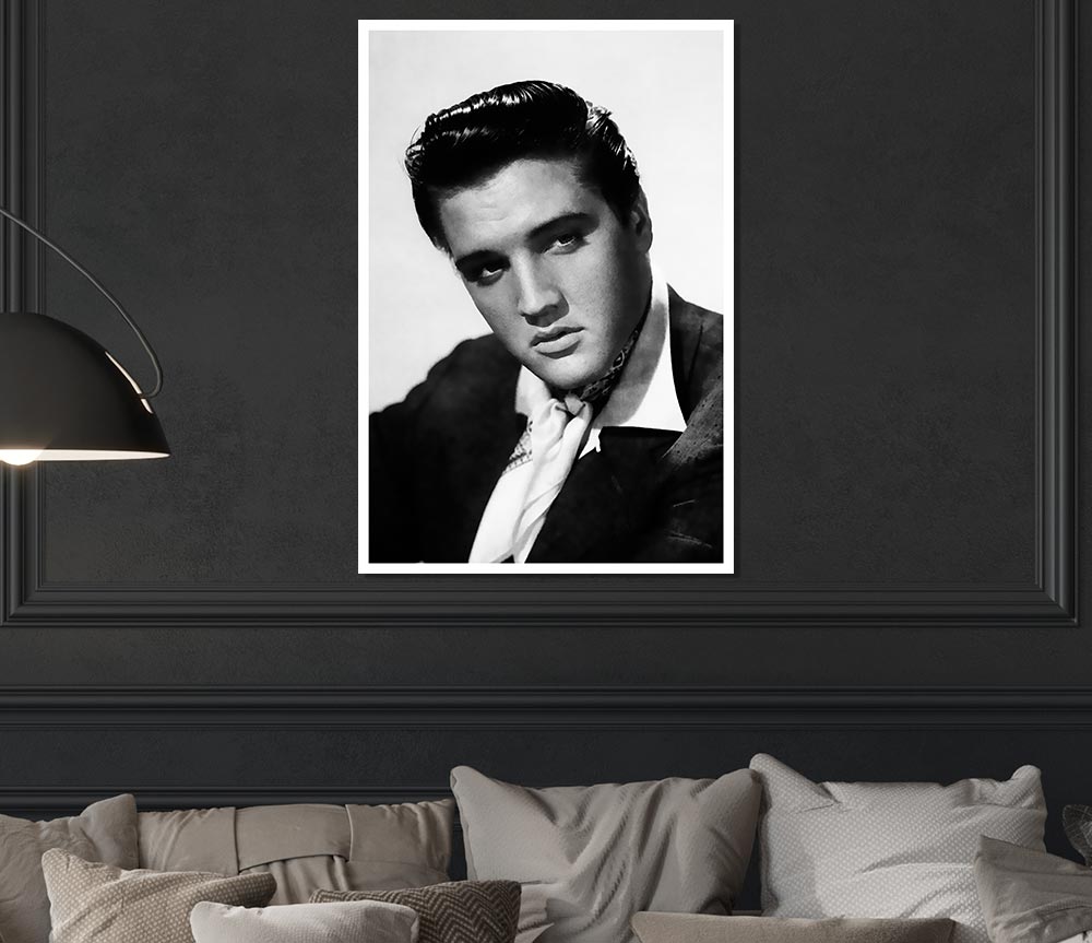 Elvis Presley Portrait Print Poster Wall Art