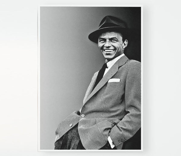 Frank Sinatra Smile Print Poster Wall Art