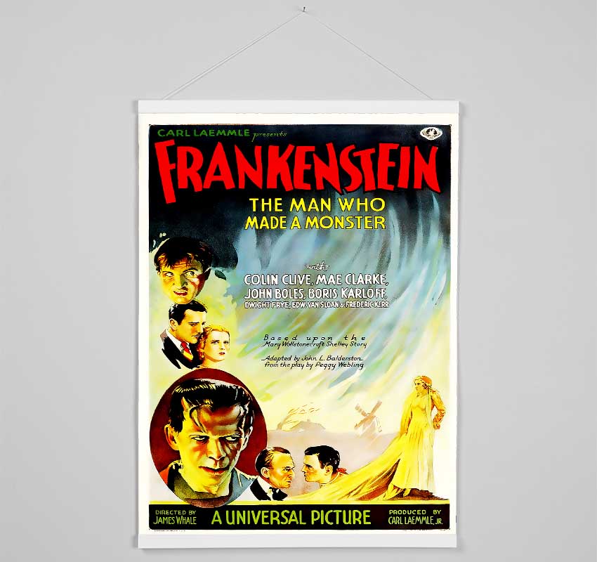 Frankenstein The Man Who Made A Monster Hanging Poster - Wallart-Direct UK