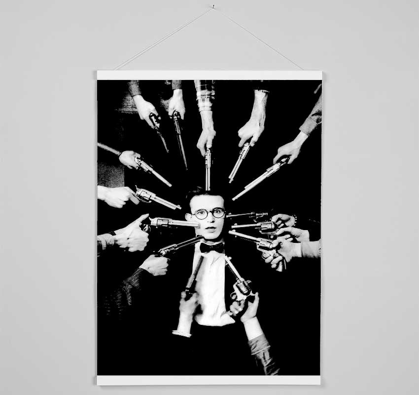 Harold Lloyd Guns Hanging Poster - Wallart-Direct UK