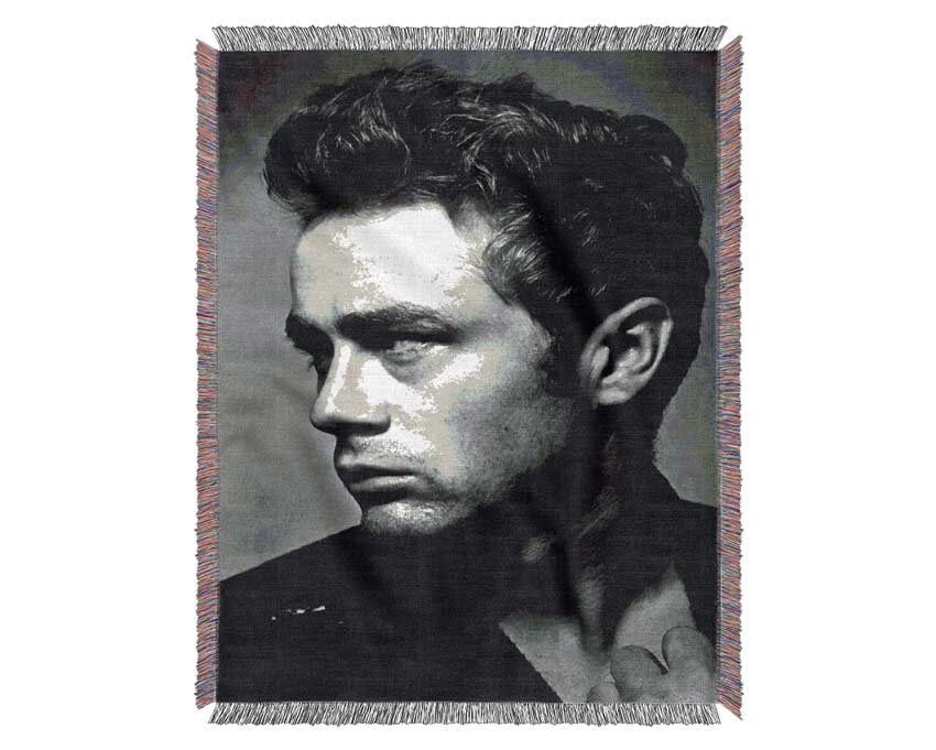 James Dean Classic B n W Woven Blanket