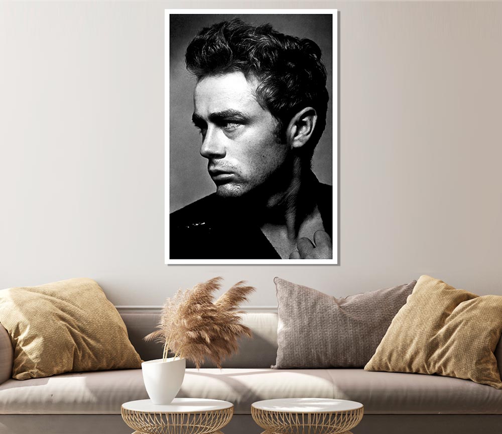 James Dean Classic B N W Print Poster Wall Art