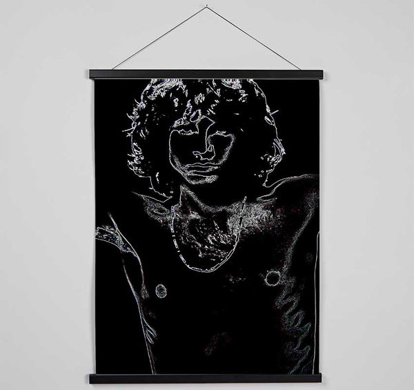 Jim Morrison Black Hanging Poster - Wallart-Direct UK