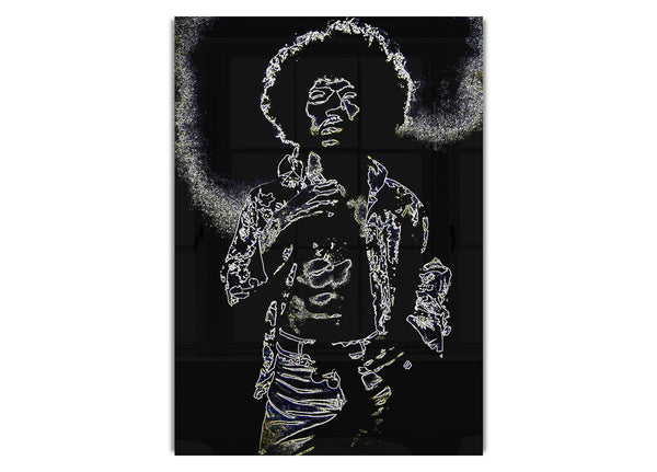 Jimi Hendrix Schwarz