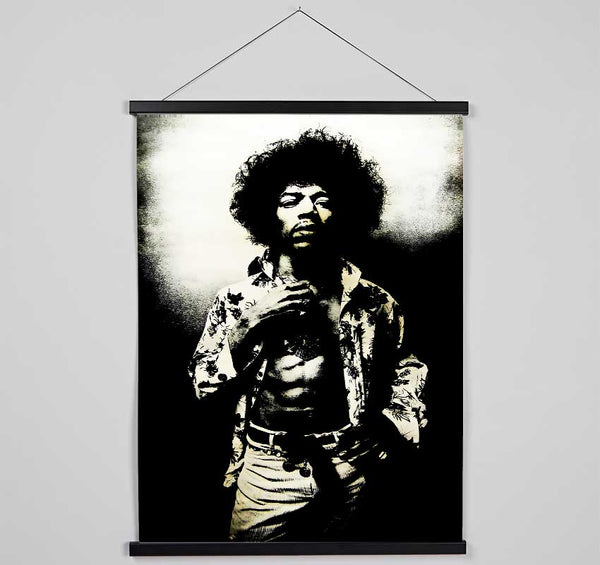 Jimi Hendrix Foxy Hanging Poster - Wallart-Direct UK