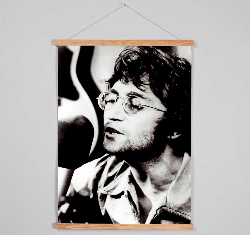 John Lennon Imagine B n W Hanging Poster - Wallart-Direct UK