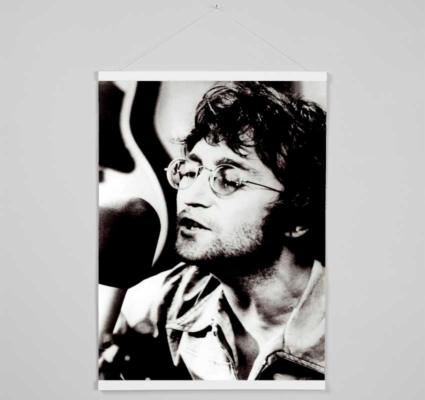 John Lennon Imagine B n W Hanging Poster - Wallart-Direct UK