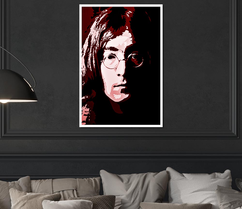 John Lennon Popart Print Poster Wall Art