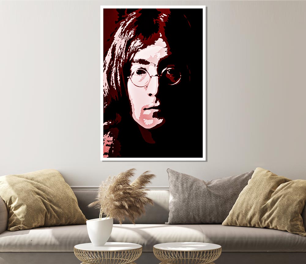 John Lennon Popart Print Poster Wall Art