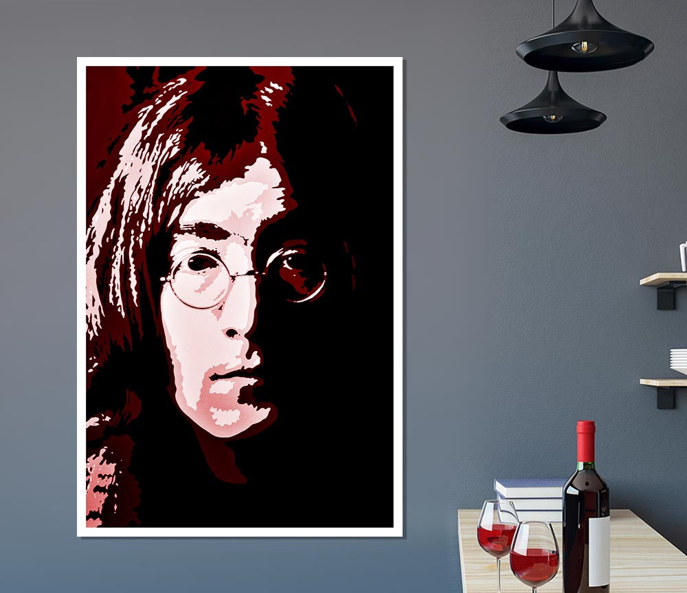 John Lennon Popart Print Poster Wall Art