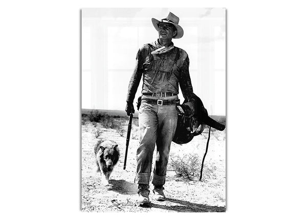 John Wayne mit Hund