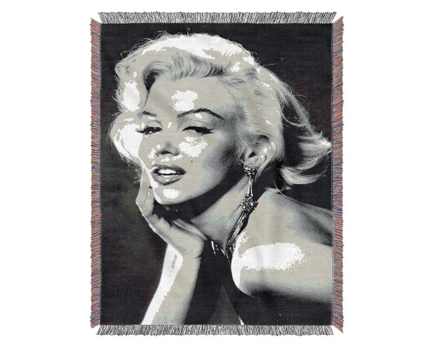 Marilyn Monroe Beauty Woven Blanket