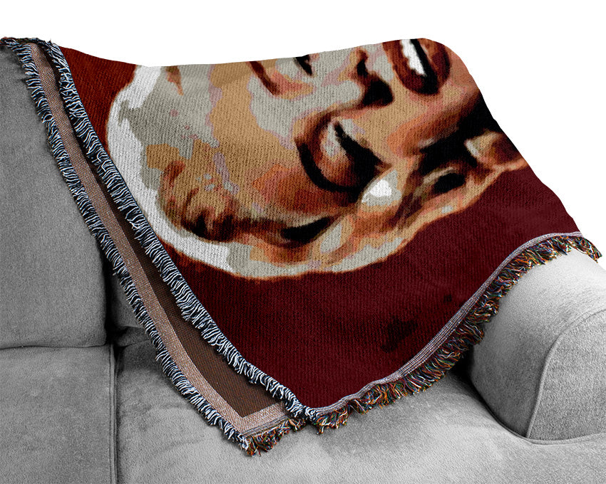 Marilyn Monroe Red Dress Woven Blanket