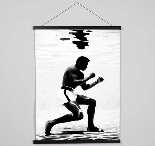 Muhammad Ali Boxing Under Water Hanging Poster - Wallart-Direct UK