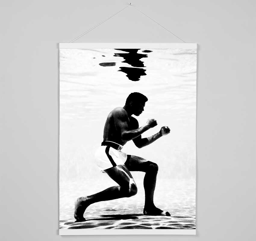 Muhammad Ali Boxing Under Water Hanging Poster - Wallart-Direct UK